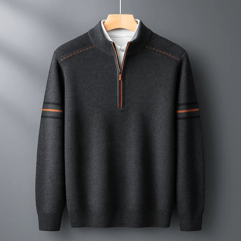 Jay  - Modern Half-Zip Sweater | By Julian & Claire Toronto