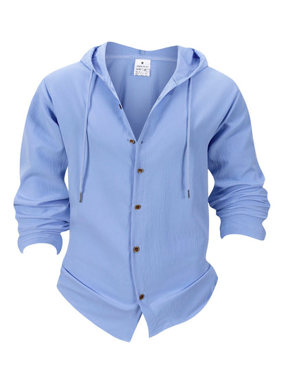 Denzel - Casual Outdoor Hooded Button Shirt | By Julian & Claire Toronto