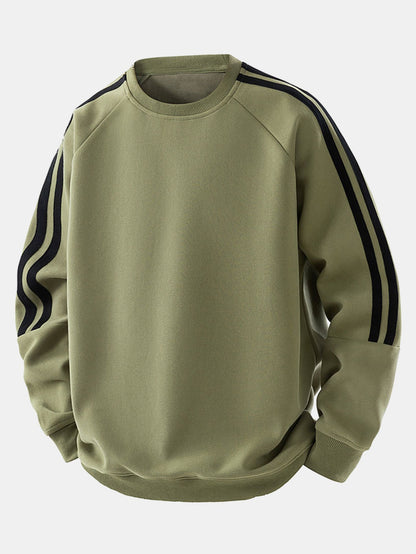 Lonnie - Relaxed Stripe Crewneck Sweatshirt | By Julian & Claire Toronto
