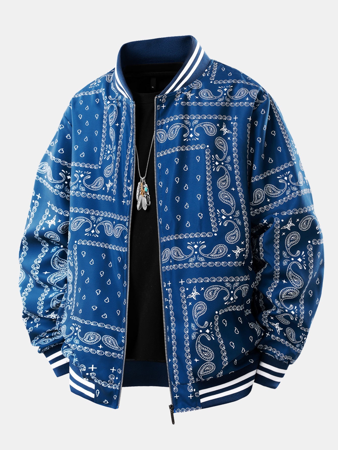 Jeremy - Vintage Paisley Baseball Jacket | By Julian & Claire Toronto