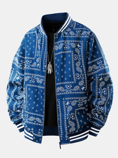 Jeremy - Vintage Paisley Baseball Jacket | By Julian & Claire Toronto