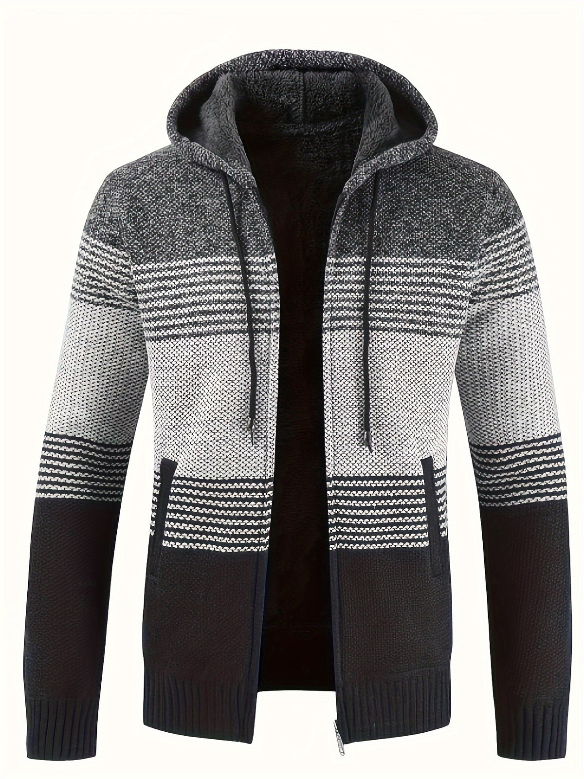 Bowen - Vintage Striped Hooded Cardigan | By Julian & Claire Toronto