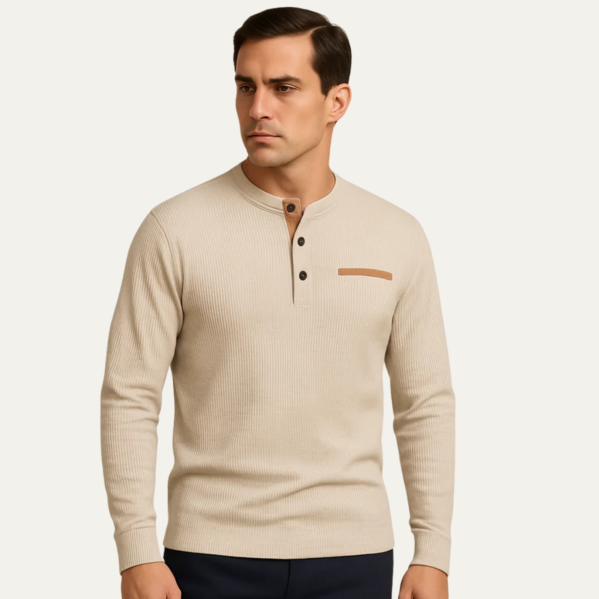 Bill - Casual Henley Shirt | By Julian & Claire Toronto