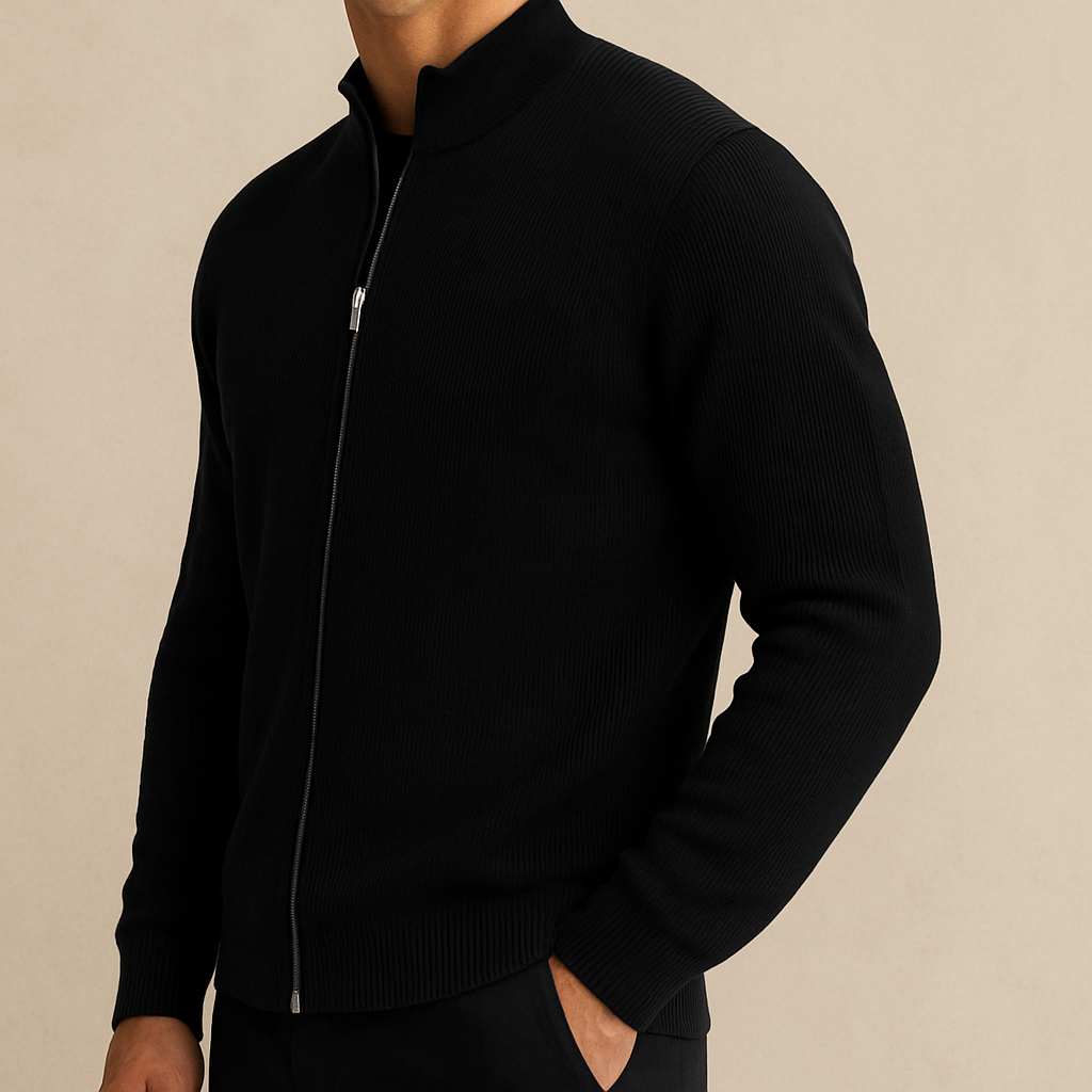 Benjamin - Ribbed Zip Jacket | By Julian & Claire Toronto