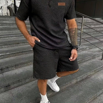Arjun  - Round Neck Short Sleeve Set | Julian & Claire Toronto