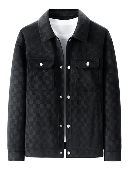 Xavi - Timeless Check Pattern Jacket | By Julian & Claire Toronto