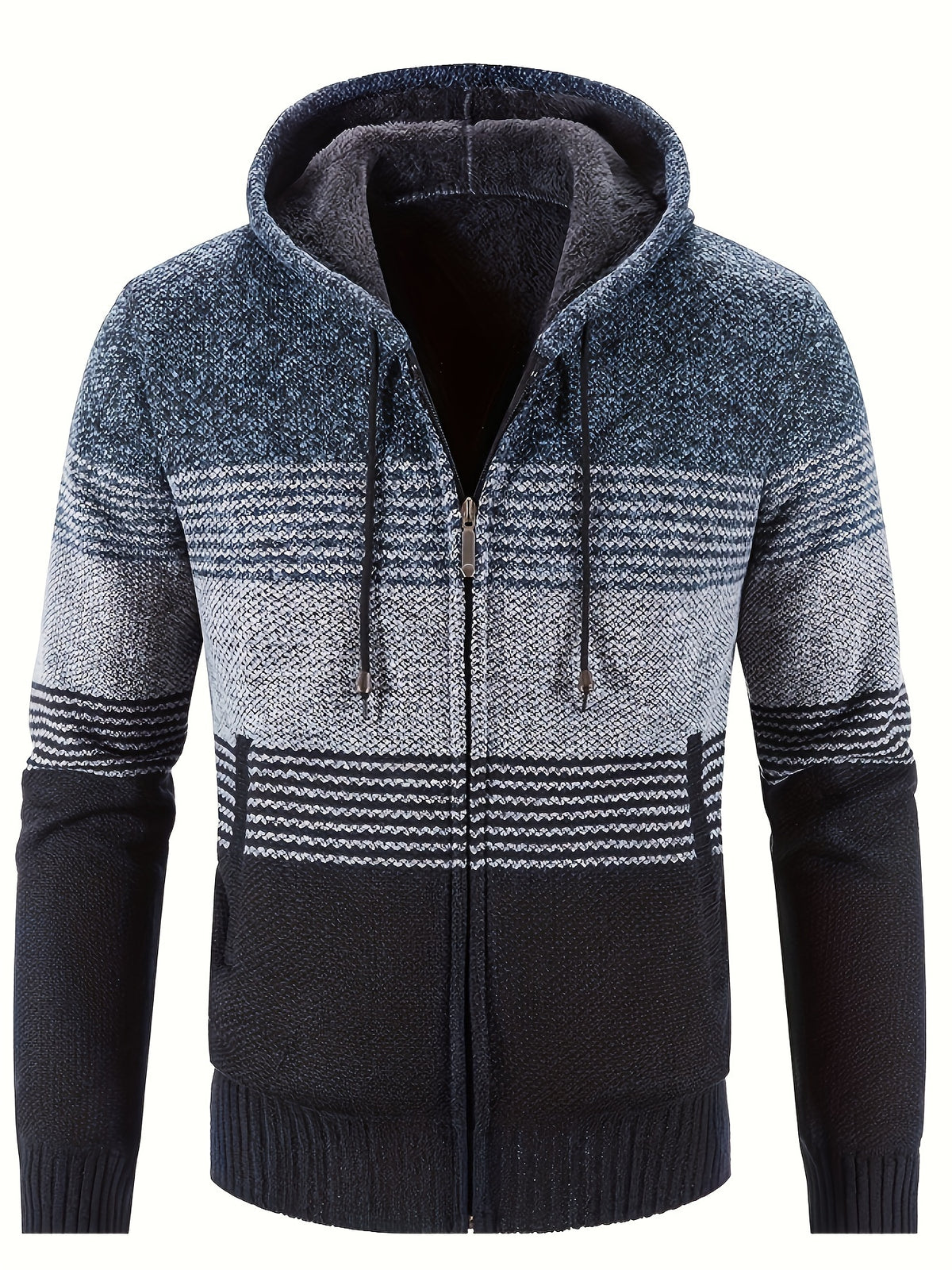 Bowen - Vintage Striped Hooded Cardigan | By Julian & Claire Toronto