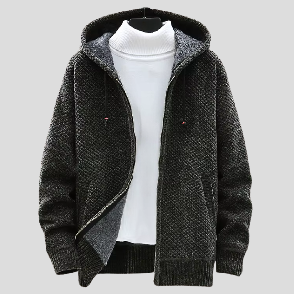 Troy - Modern Comfort Knit Zip Hoodie | By Julian & Claire Toronto