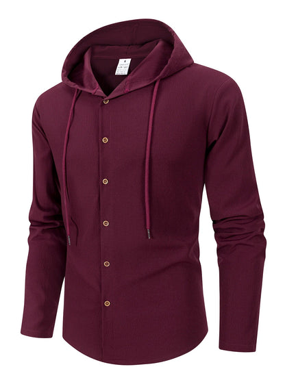 Denzel - Casual Outdoor Hooded Button Shirt | By Julian & Claire Toronto