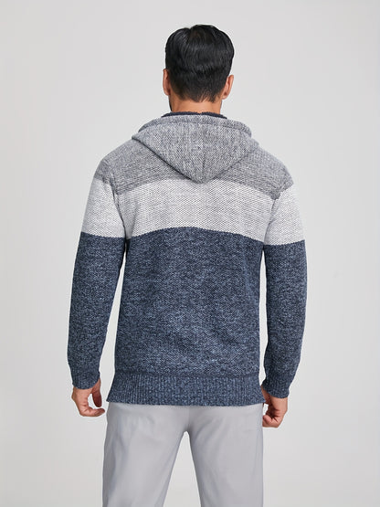 Boris - Colour Block Hooded Jacket | By Julian & Claire Toronto