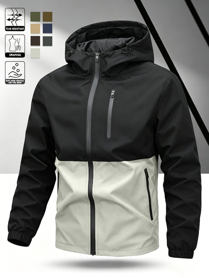 Duane - Colour Block Hooded Jacket | By Julian & Claire Toronto