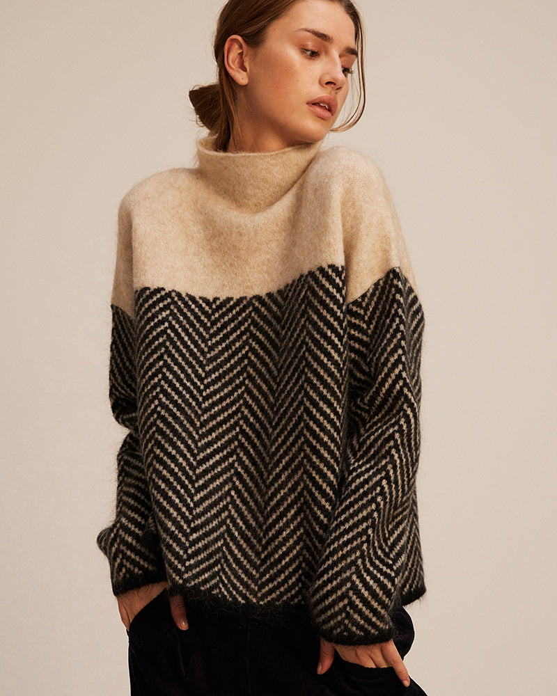 Grace - Cotton Turtleneck Sweater | By Julian & Claire Toronto