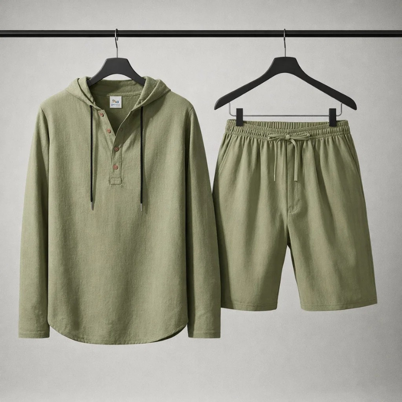 Rafferty - Casual Linen Shirt & Shorts Set | By Julian & Claire Toronto