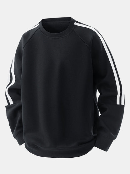 Lonnie - Relaxed Stripe Crewneck Sweatshirt | By Julian & Claire Toronto