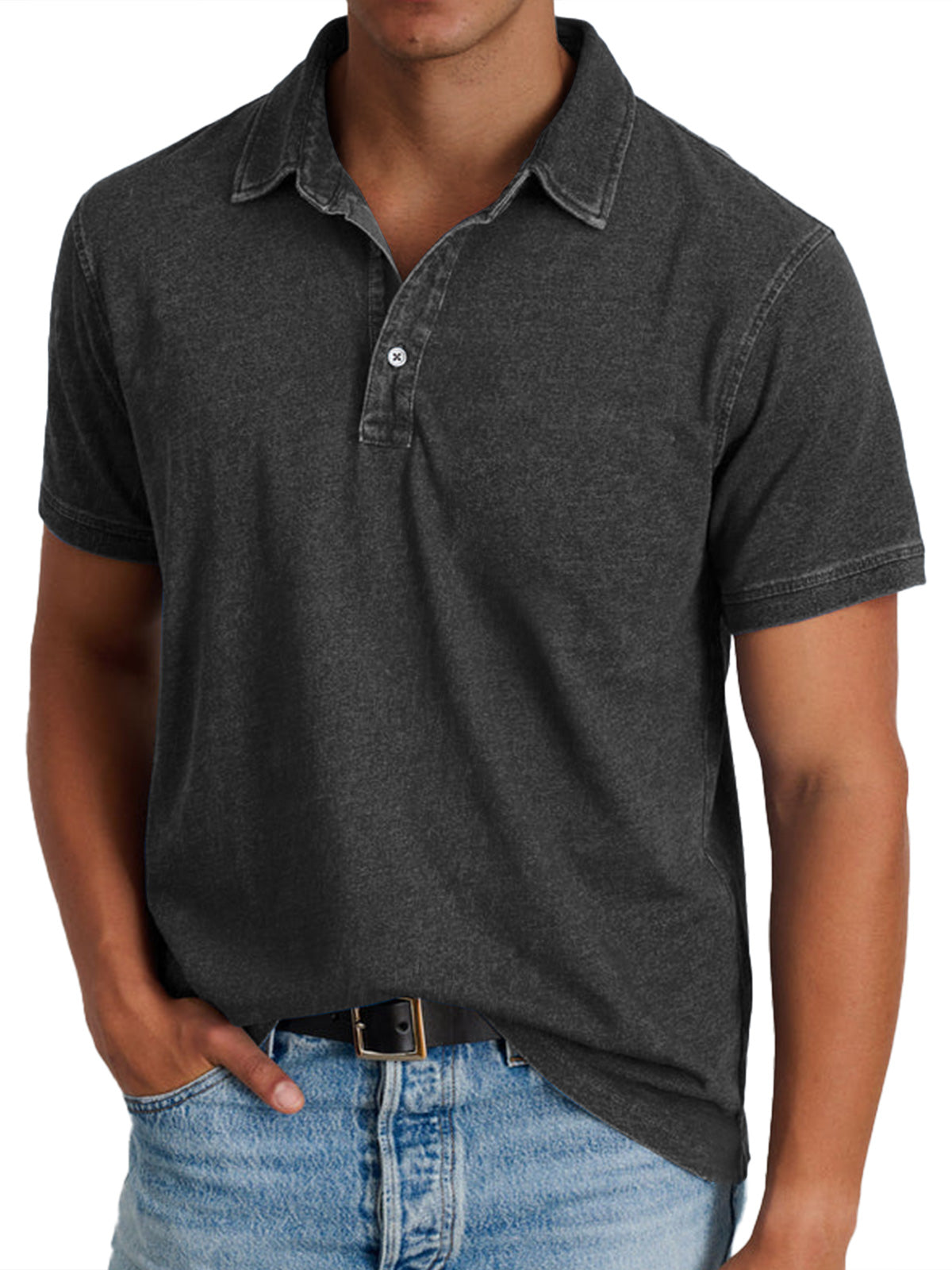 Rocco - Classic Textured Button Shirt | By Julian & Claire Toronto