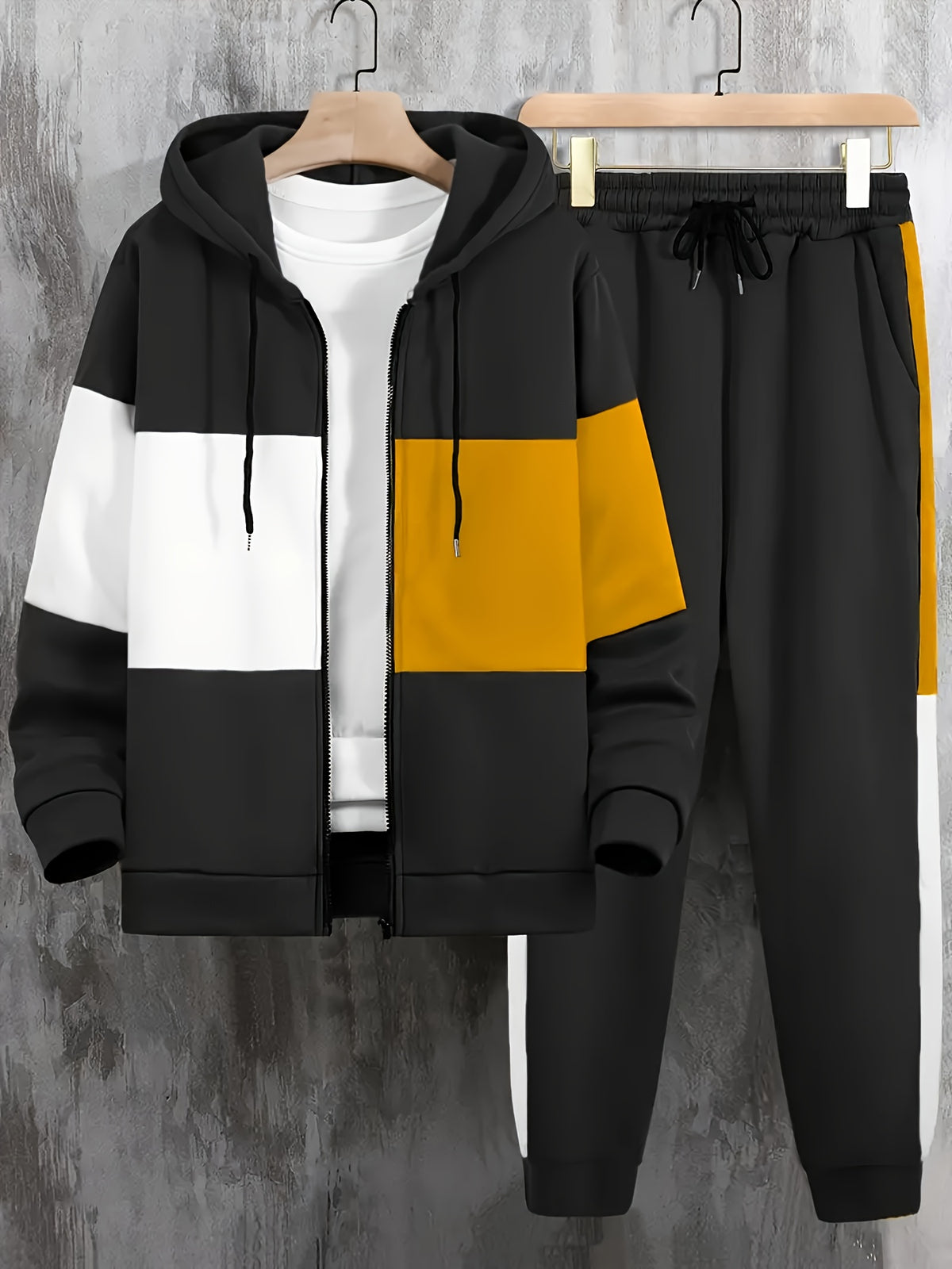 Asa - Colour Block Casual Hooded Set | By Julian & Claire Toronto