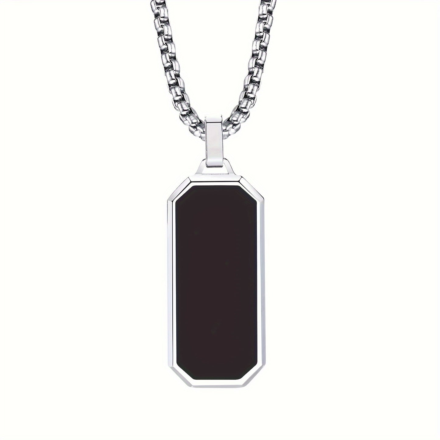 Jean - Stainless Steel Pendant Black | Julian & Claire Toronto
