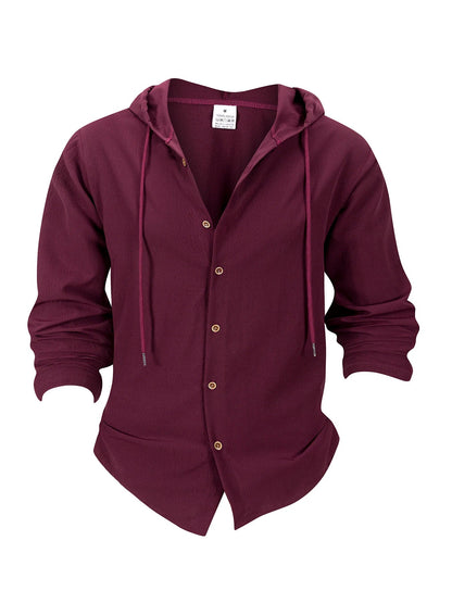 Denzel - Casual Outdoor Hooded Button Shirt | By Julian & Claire Toronto