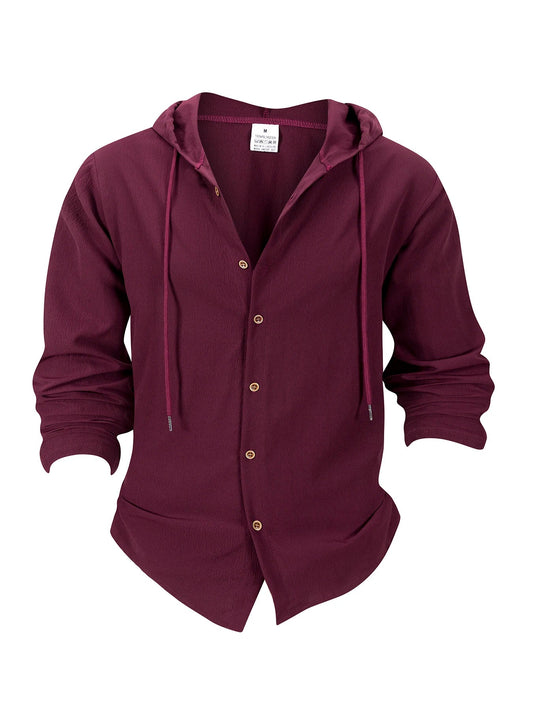 Denzel - Casual Outdoor Hooded Button Shirt | By Julian & Claire Toronto