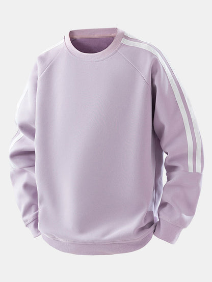Lonnie - Relaxed Stripe Crewneck Sweatshirt | By Julian & Claire Toronto