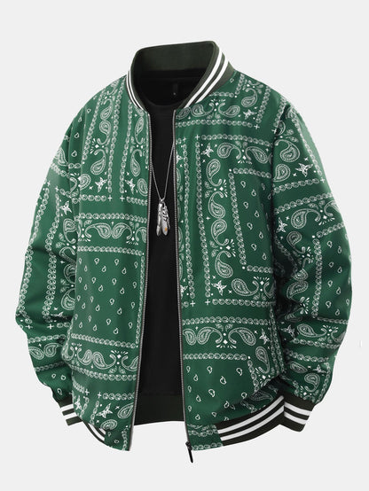 Jeremy - Vintage Paisley Baseball Jacket | By Julian & Claire Toronto