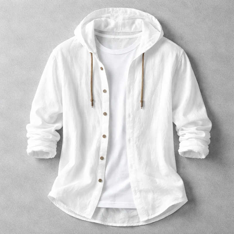 Brennan - Button-Up Hoodie Shirt | By Julian & Claire Toronto
