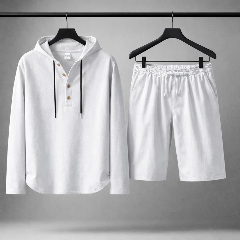 Rafferty - Casual Linen Shirt & Shorts Set | By Julian & Claire Toronto