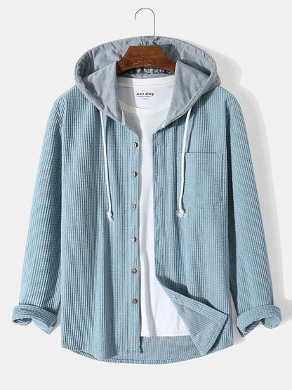 Mika - Relaxed Hooded Overshirt | By Julian & Claire Toronto