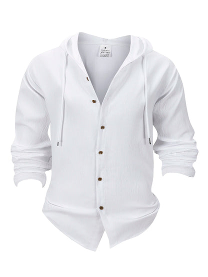 Denzel - Casual Outdoor Hooded Button Shirt | By Julian & Claire Toronto
