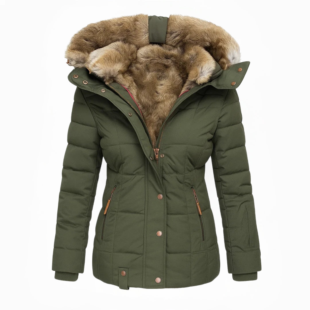 Stella - Winter Coat with Fur Lining | By Julian & Claire Toronto