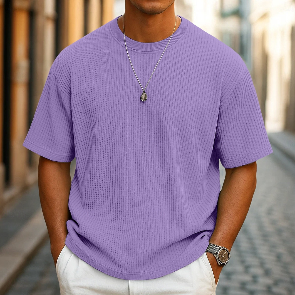 Willie - Waffle Knit Summer T-Shirt | By Julian & Claire Toronto