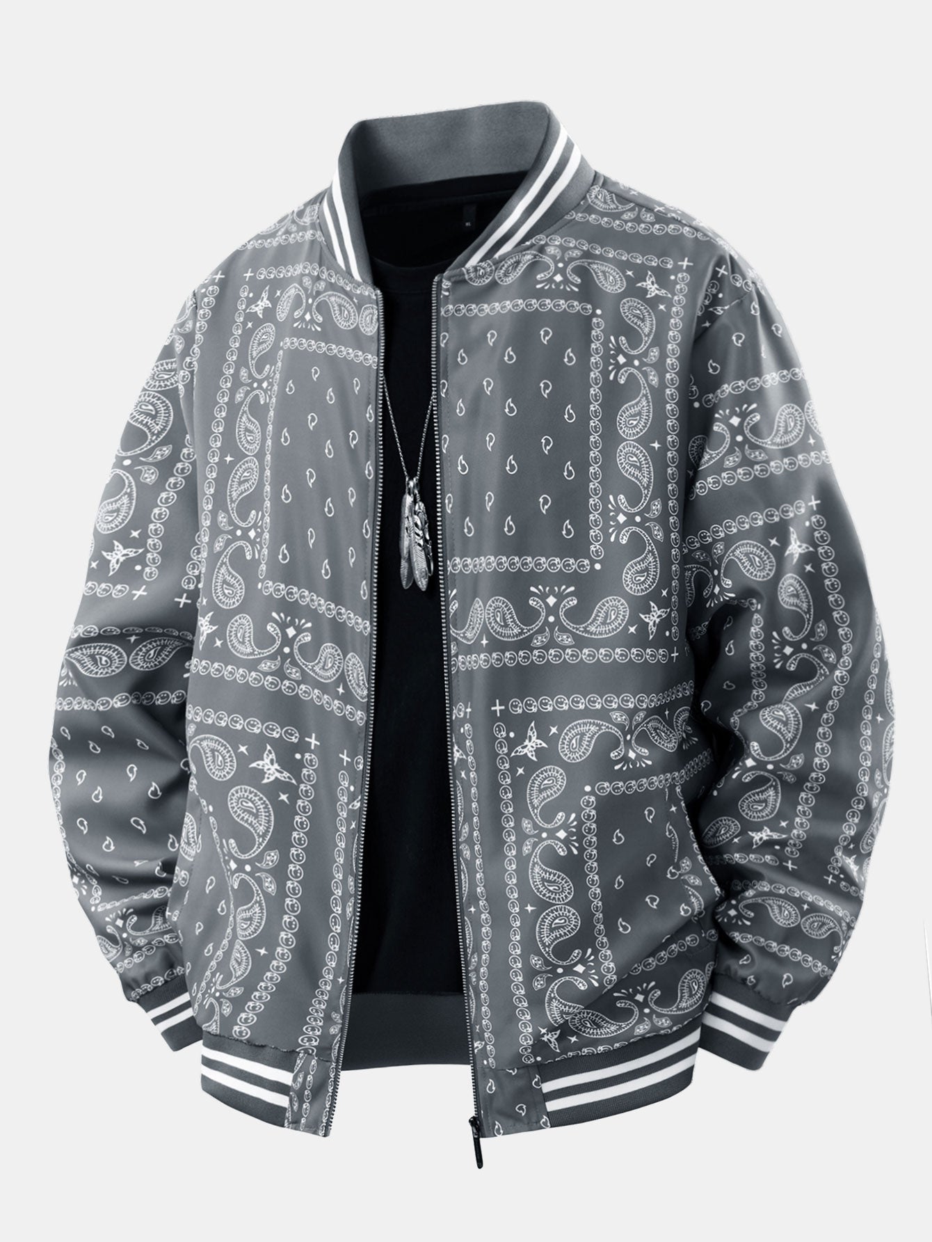 Jeremy - Vintage Paisley Baseball Jacket | By Julian & Claire Toronto