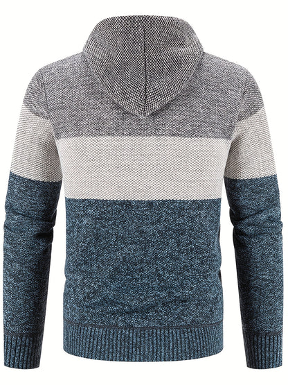 Boris - Colour Block Hooded Jacket | By Julian & Claire Toronto