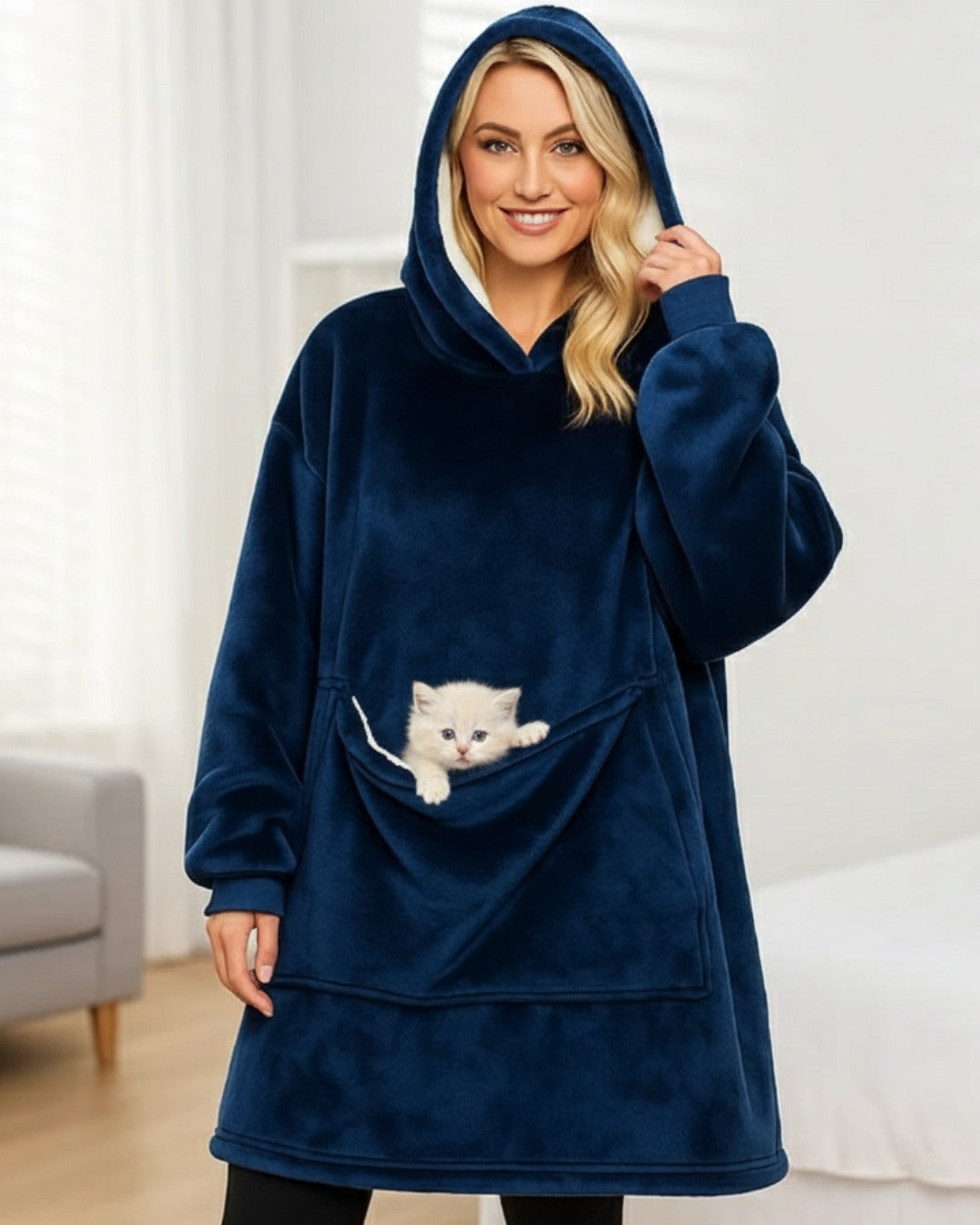 Eleanor - Oversized Sherpa Hoodie | By Julian & Claire Toronto