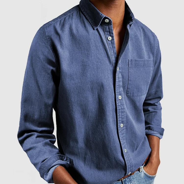 Kieran - Modern Soft-Touch Button-Up Shirt | By Julian & Claire Toronto