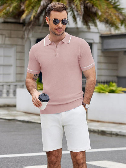 Math - Leisure Knit Golf Polo | By Julian & Claire Toronto