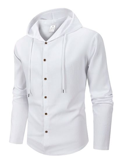 Denzel - Casual Outdoor Hooded Button Shirt | By Julian & Claire Toronto