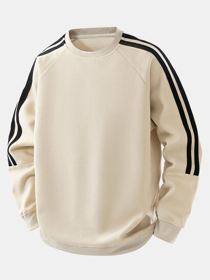Lonnie - Relaxed Stripe Crewneck Sweatshirt | By Julian & Claire Toronto