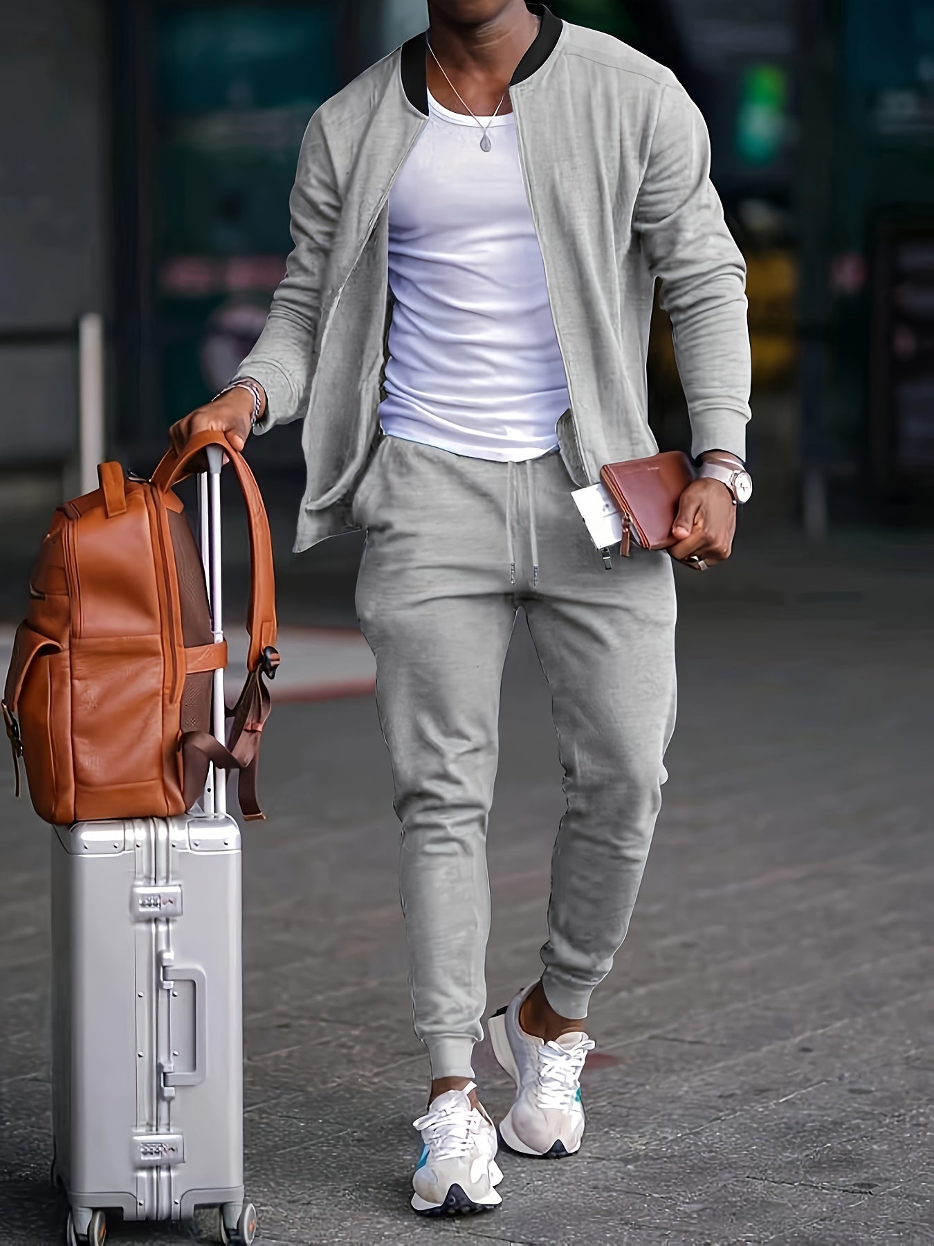 Danick – Casual Zip-Up Travel Tracksuit Set | By Julian & Claire Toronto
