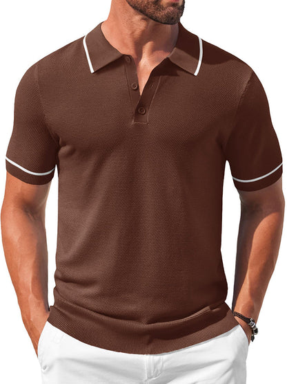 Math - Leisure Knit Golf Polo | By Julian & Claire Toronto