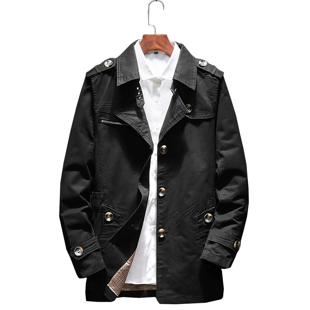 Leroy - Refined Wide Lapel Overcoat | By Julian & Claire Toronto