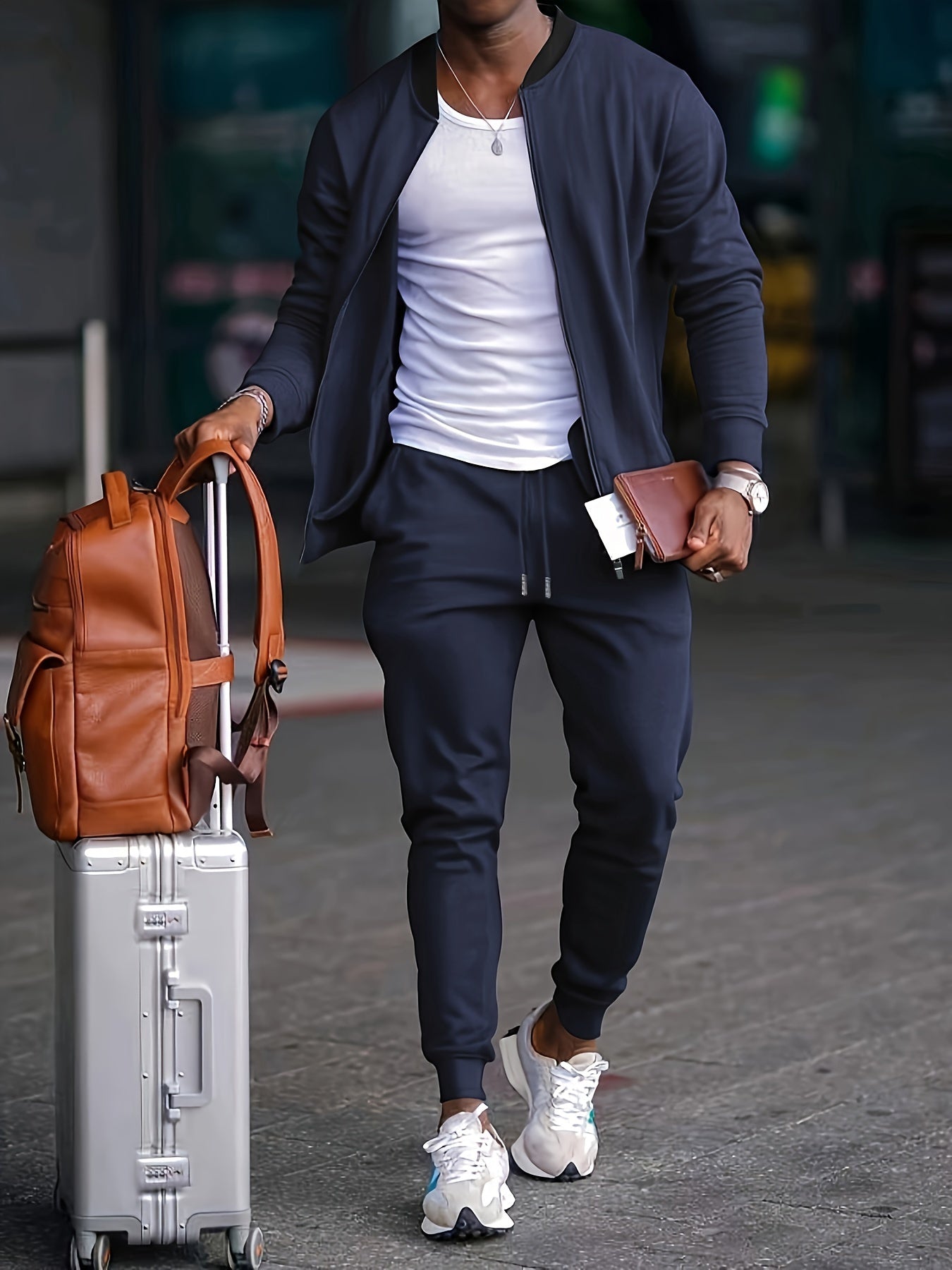 Danick – Casual Zip-Up Travel Tracksuit Set | By Julian & Claire Toronto