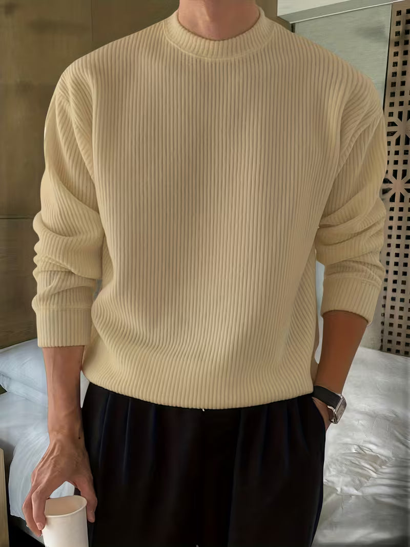 Callahan - Ribbed Knit Long Sleeve Sweater | By Julian & Claire Toronto