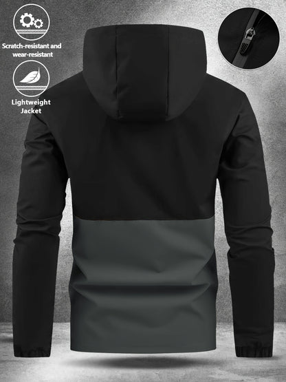 Duane - Colour Block Hooded Jacket | By Julian & Claire Toronto