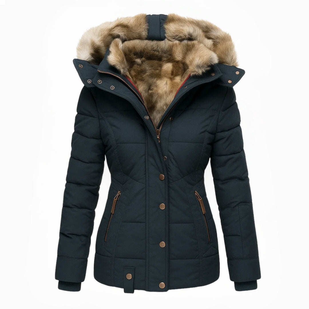 Stella - Winter Coat with Fur Lining | By Julian & Claire Toronto
