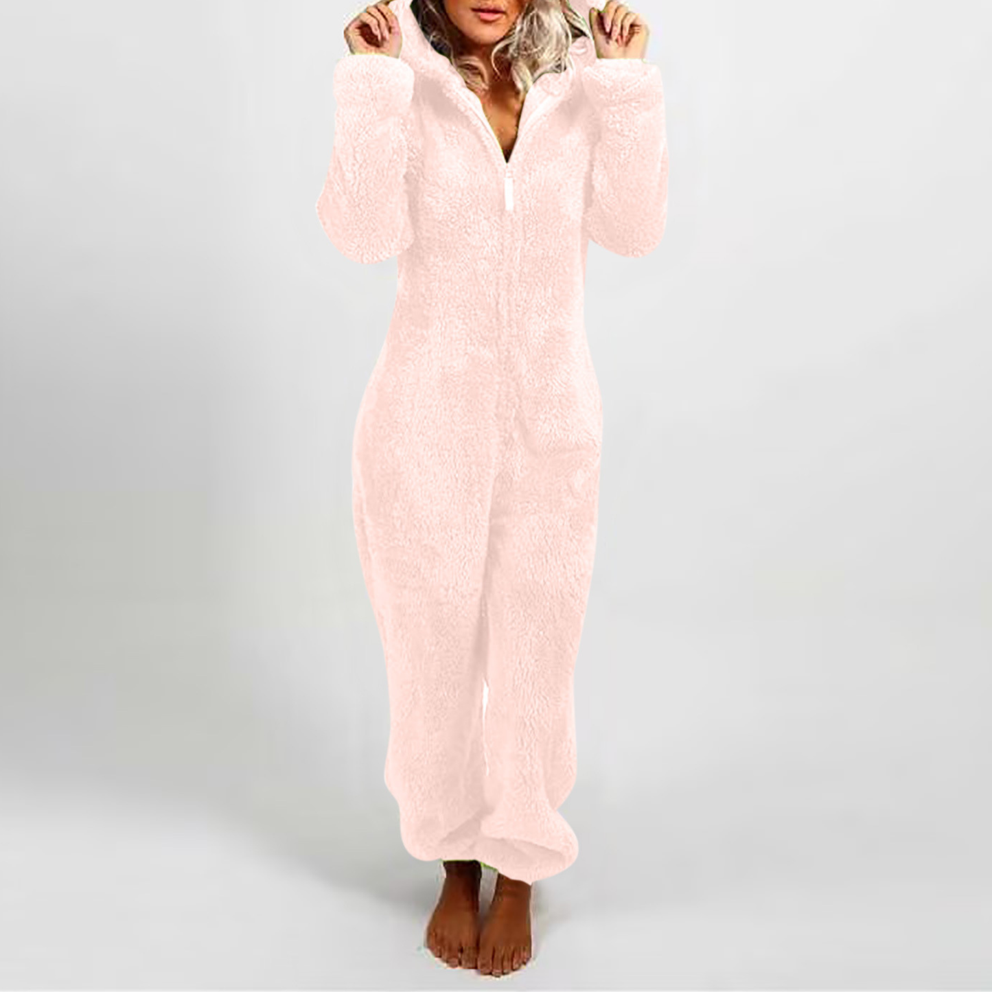 Maple - Comfy Zipper Hooded Plush Pajama | By Julian & Claire Toronto