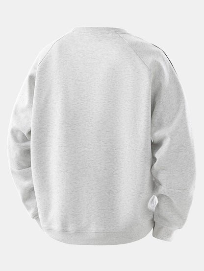 Lonnie - Relaxed Stripe Crewneck Sweatshirt | By Julian & Claire Toronto
