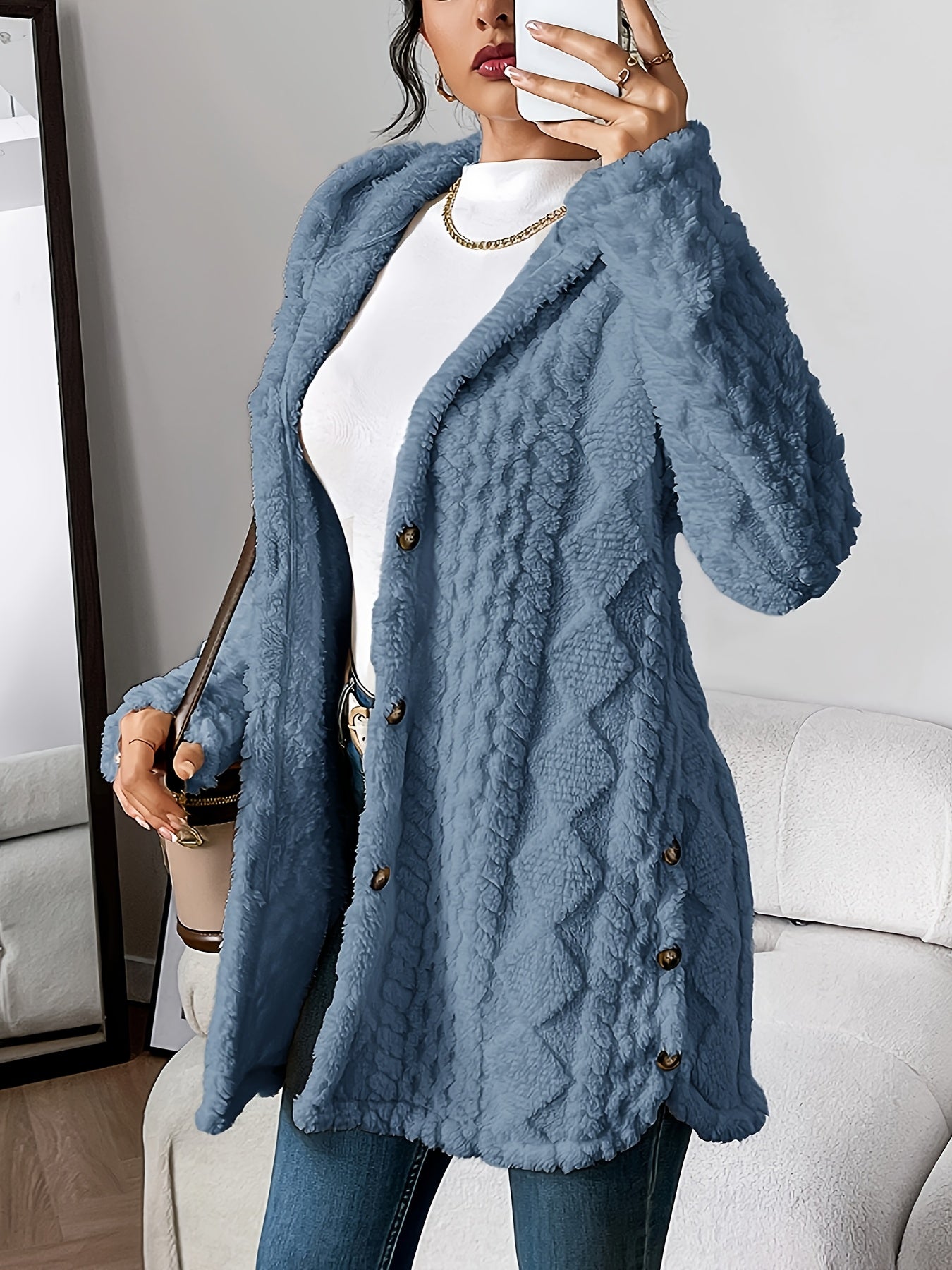 Julia - Plush Hooded Cardigan | By Julian & Claire Toronto