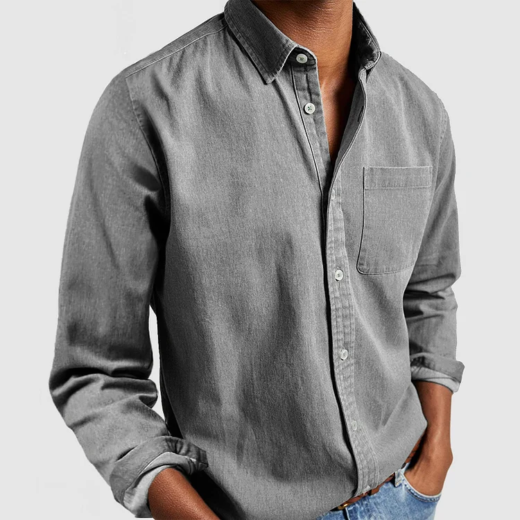 Kieran - Modern Soft-Touch Button-Up Shirt | By Julian & Claire Toronto