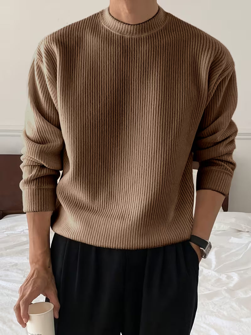 Callahan - Ribbed Knit Long Sleeve Sweater | By Julian & Claire Toronto